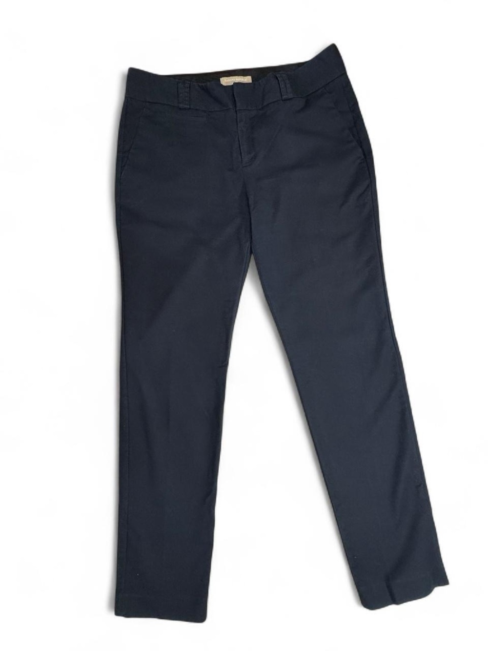 Banana Republic Martin Fit Pants Women’s 8R Navy Blue Mid Rise Cotton Stretch